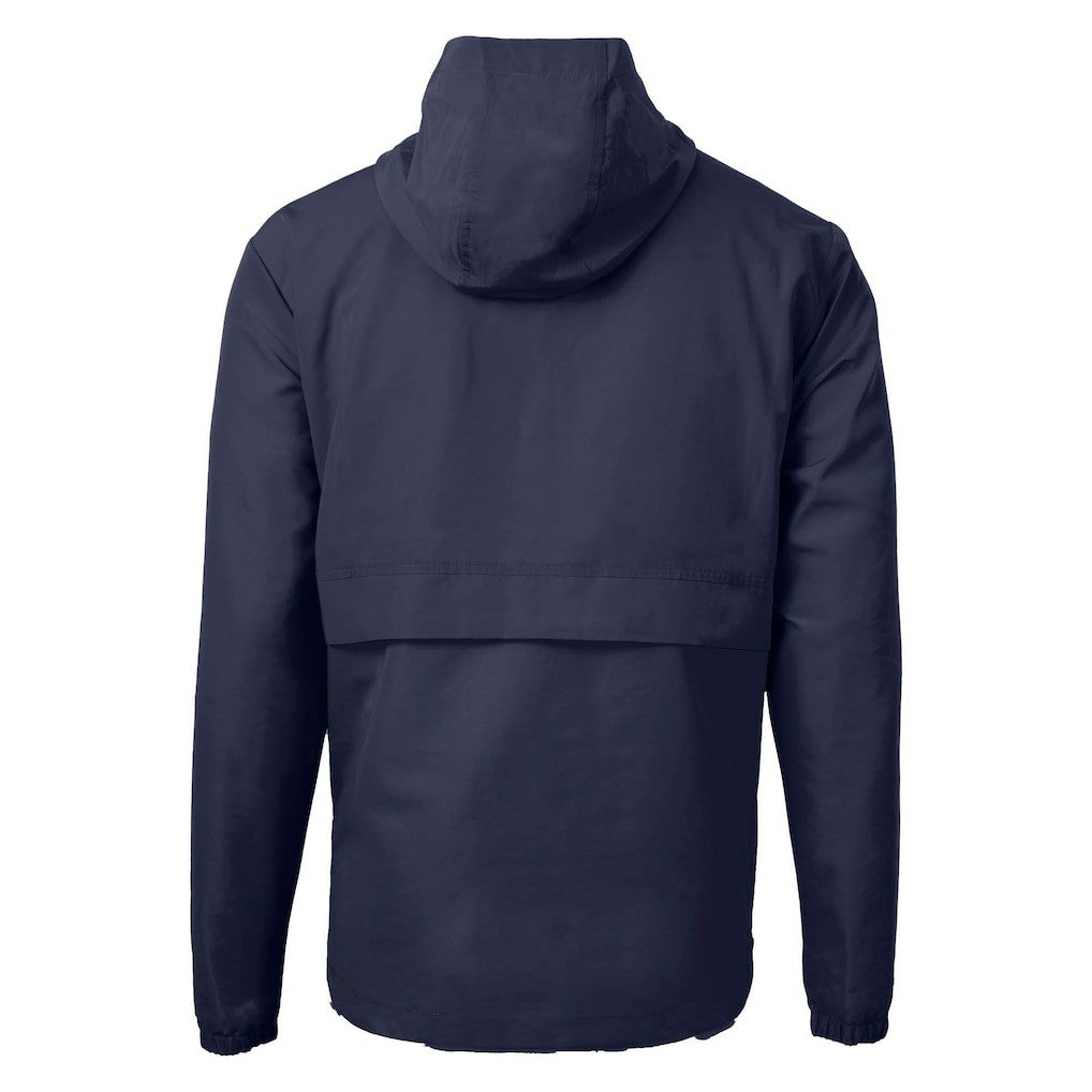 New England Patriots Cutter & Buck Charter Eco Recycled Anorak Half-Zip Jacket Blue