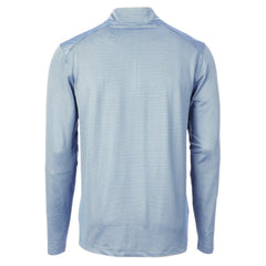 Los Angeles Chargers Cutter & Buck Virtue Eco Pique Micro Stripe Recycled Quarter-Zip Pullover Top Powder Blue/Navy