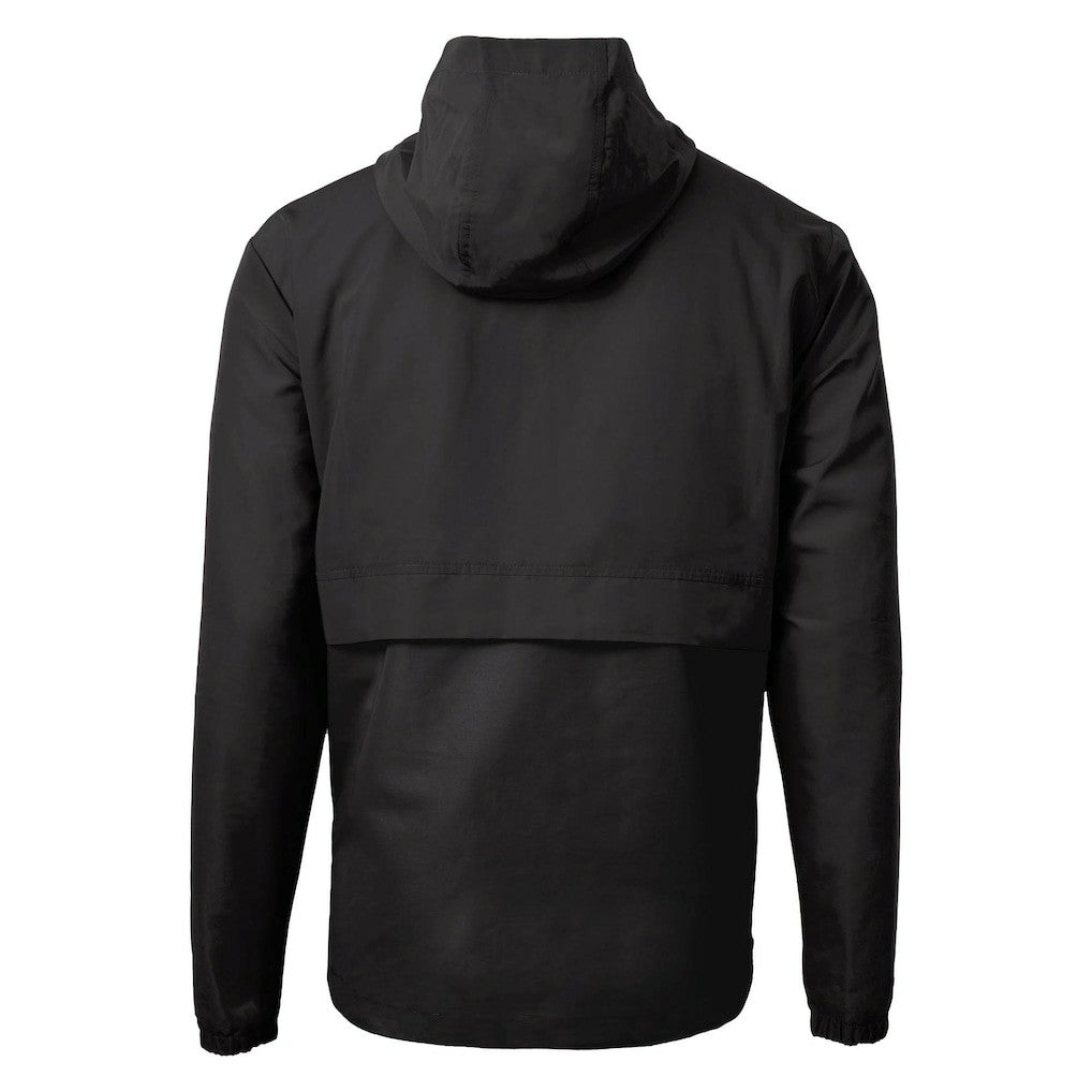 New Orleans Saints Cutter & Buck Charter Eco Recycled Anorak Half-Zip Jacket Black