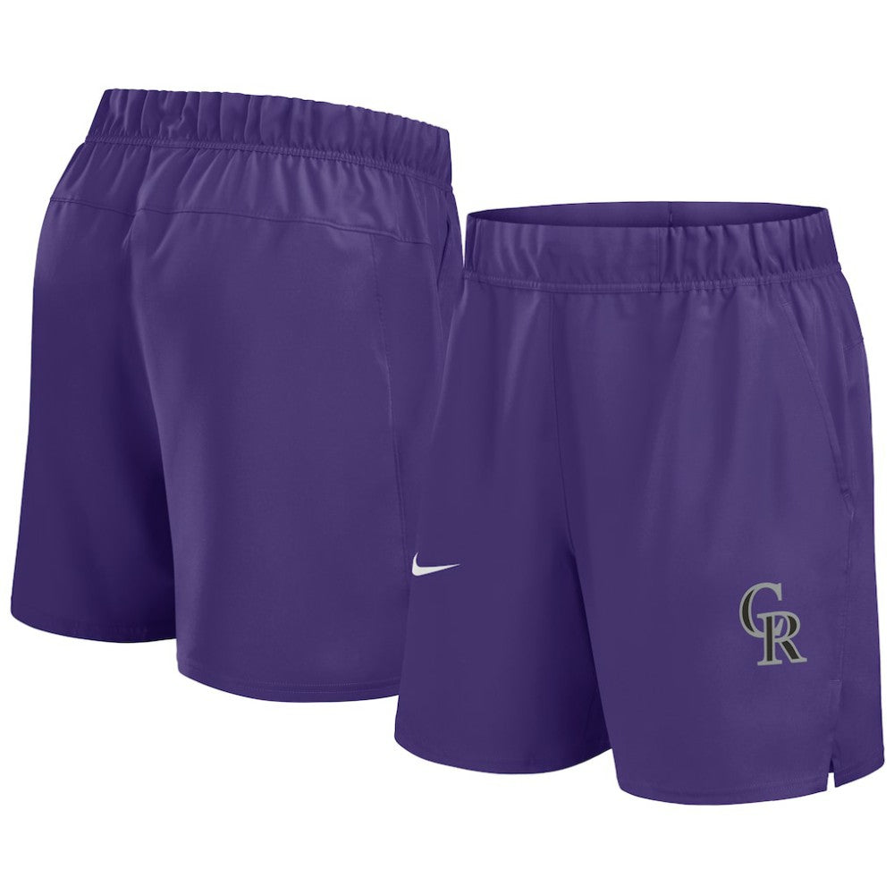 Colorado Rockies Nike Woven Victory Dri-FIT Shorts - Purple - Nike Sale
