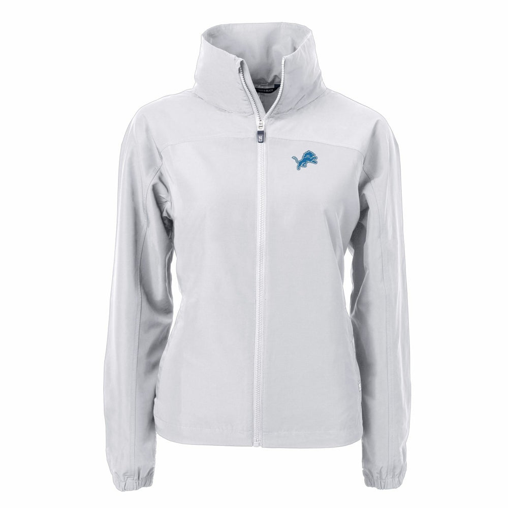Detroit Lions Cutter & Buck Women's Charter Eco Recycled Full-Zip Jacket Gray