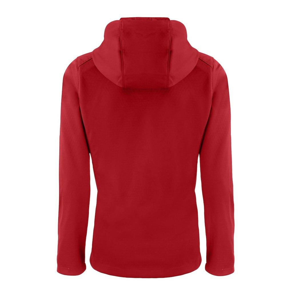 Atlanta Falcons Cutter & Buck Women's Evoke Eco Softshell Recycled Full-Zip Hooded Jacket Red