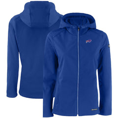 Buffalo Bills Cutter & Buck Women's Evoke Eco Softshell Recycled Full-Zip Hooded Jacket Royal