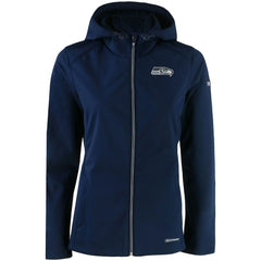 Seattle Seahawks Cutter & Buck Women's Evoke Eco Softshell Recycled Full-Zip Jacket College Navy