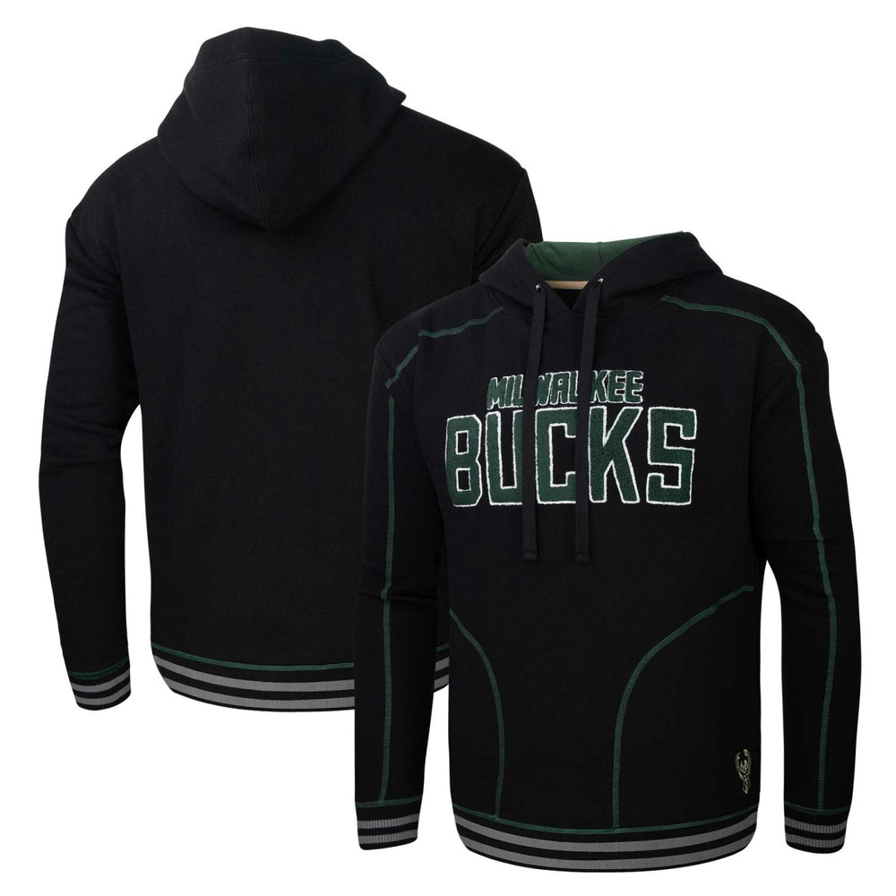 Milwaukee Bucks Stadium Essentials Baseline Pullover Hoodie Black