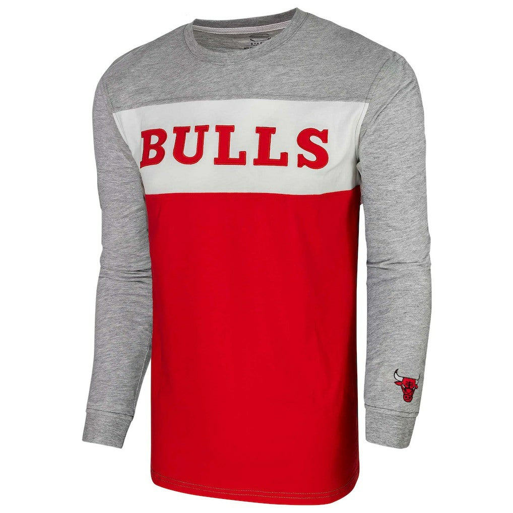 Chicago Bulls Unisex Loge Long Sleeve T-Shirt Heather Gray