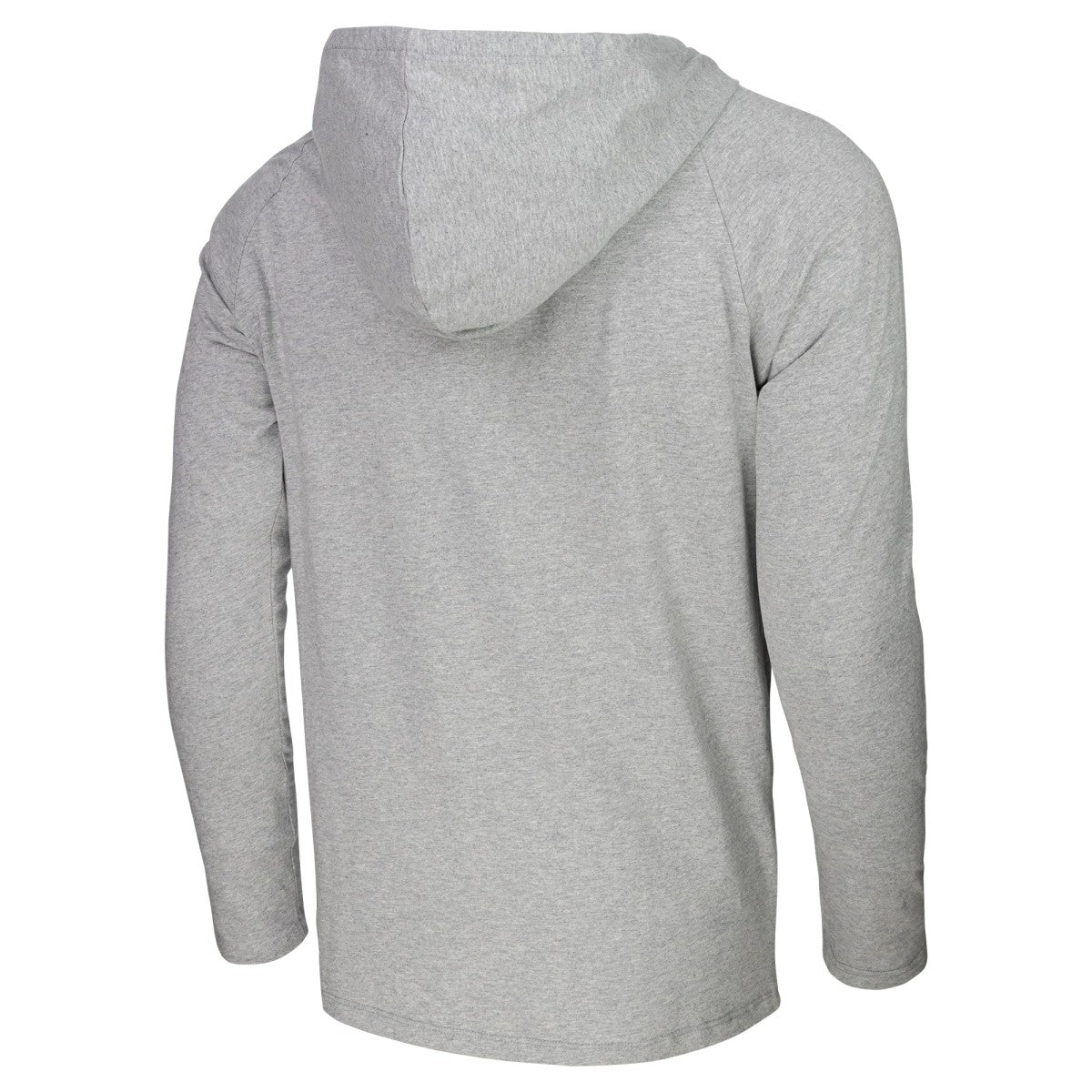 Los Angeles Lakers Stadium Essentials Atrium Raglan Long Sleeve Hoodie T-Shirt Heather Gray