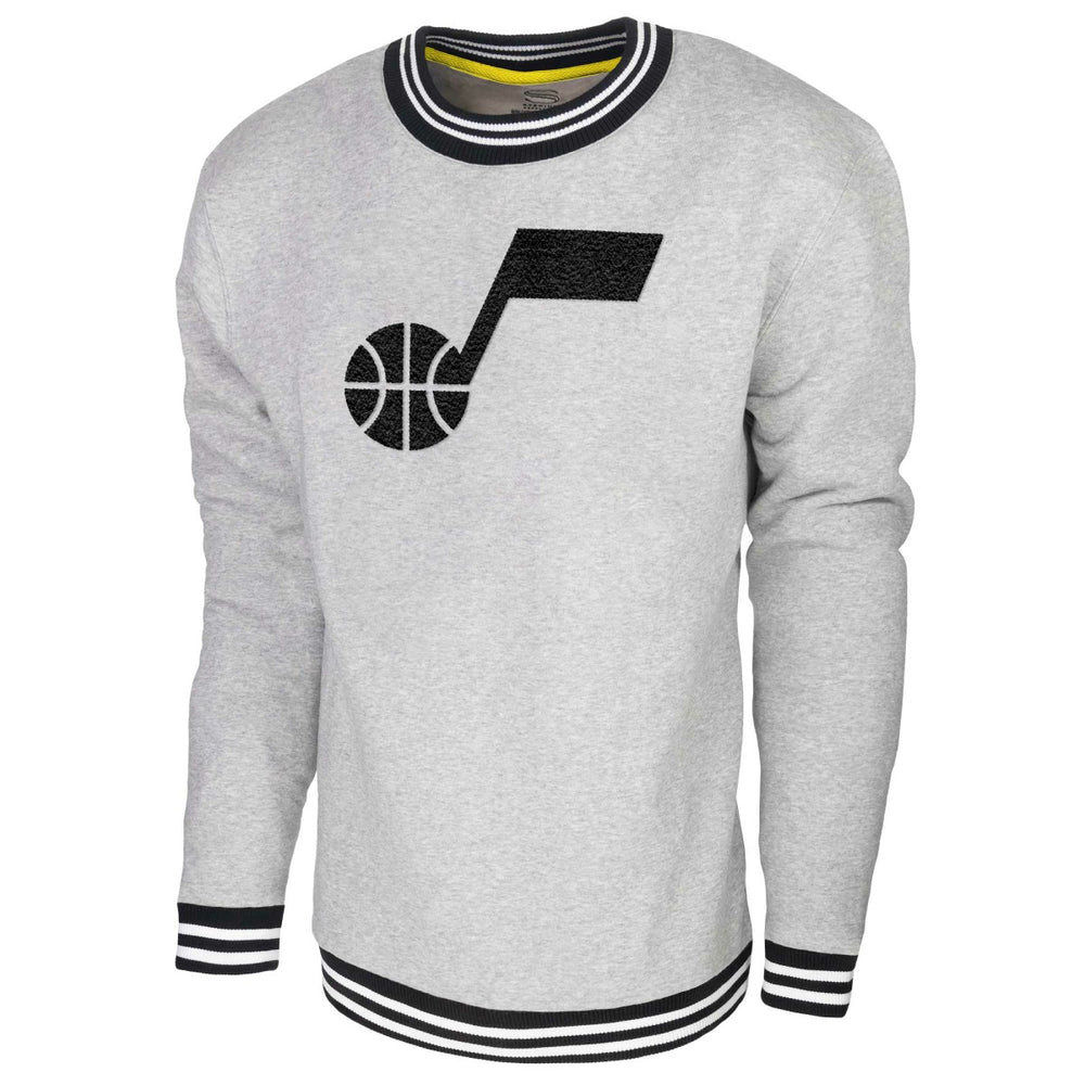 Utah Jazz Stadium Essentials Club Level Pullover Sweatshirt Heather Gray