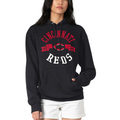 Cincinnati Reds G-III 4Her by Carl Banks Women's City Graphic Pullover Hoodie - Black - MLB Sale