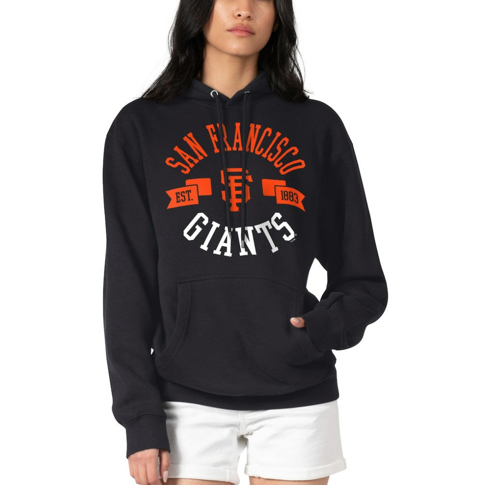 San Francisco Giants G-III 4Her by Carl Banks Women's City Graphic Pullover Hoodie - Black - MLB on Sale