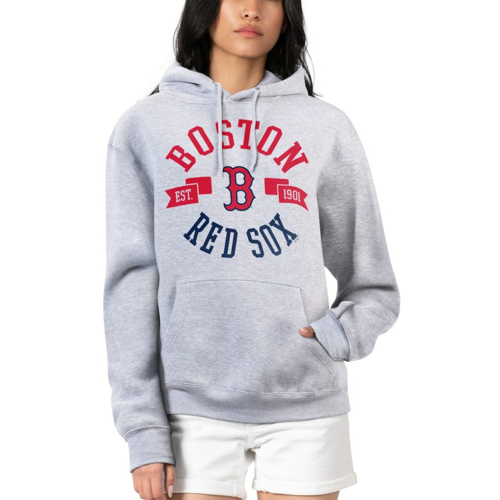 Boston Red Sox G-III 4Her by Carl Banks Women's City Graphic Pullover Hoodie - Heather Gray - MLB Online