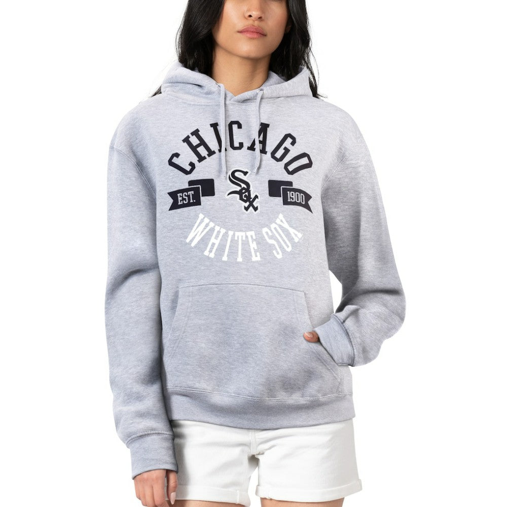 Chicago White Sox G-III 4Her by Carl Banks Women's City Graphic Pullover Hoodie - Heather Gray - MLB Online