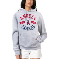 Los Angeles Angels G-III 4Her by Carl Banks Women's City Graphic Pullover Hoodie - Heather Gray - MLB Online