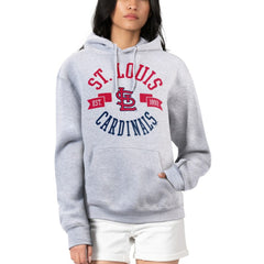 St. Louis Cardinals G-III 4Her by Carl Banks Women's City Graphic Pullover Hoodie - Heather Gray - MLB Lifestyle