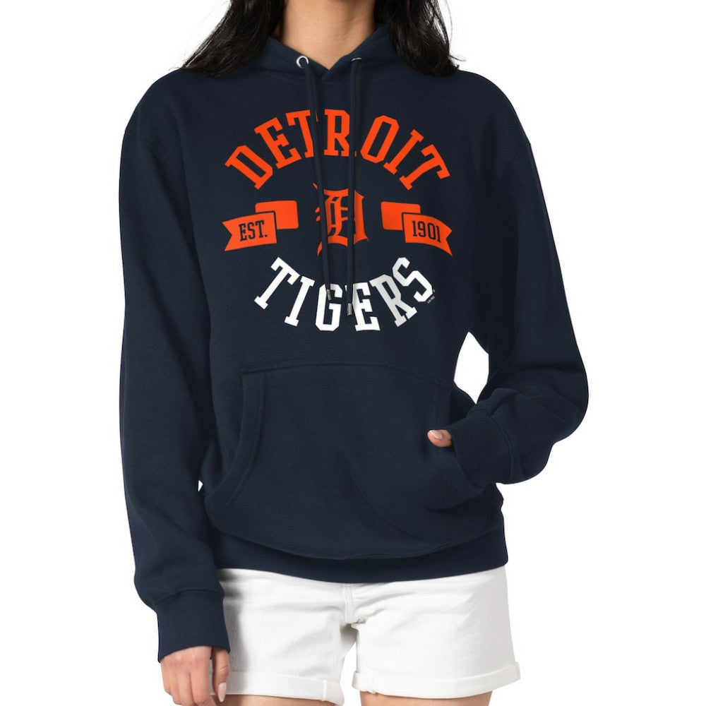 Detroit Tigers G-III 4Her by Carl Banks Women's City Graphic Pullover Hoodie - Navy - MLB Online