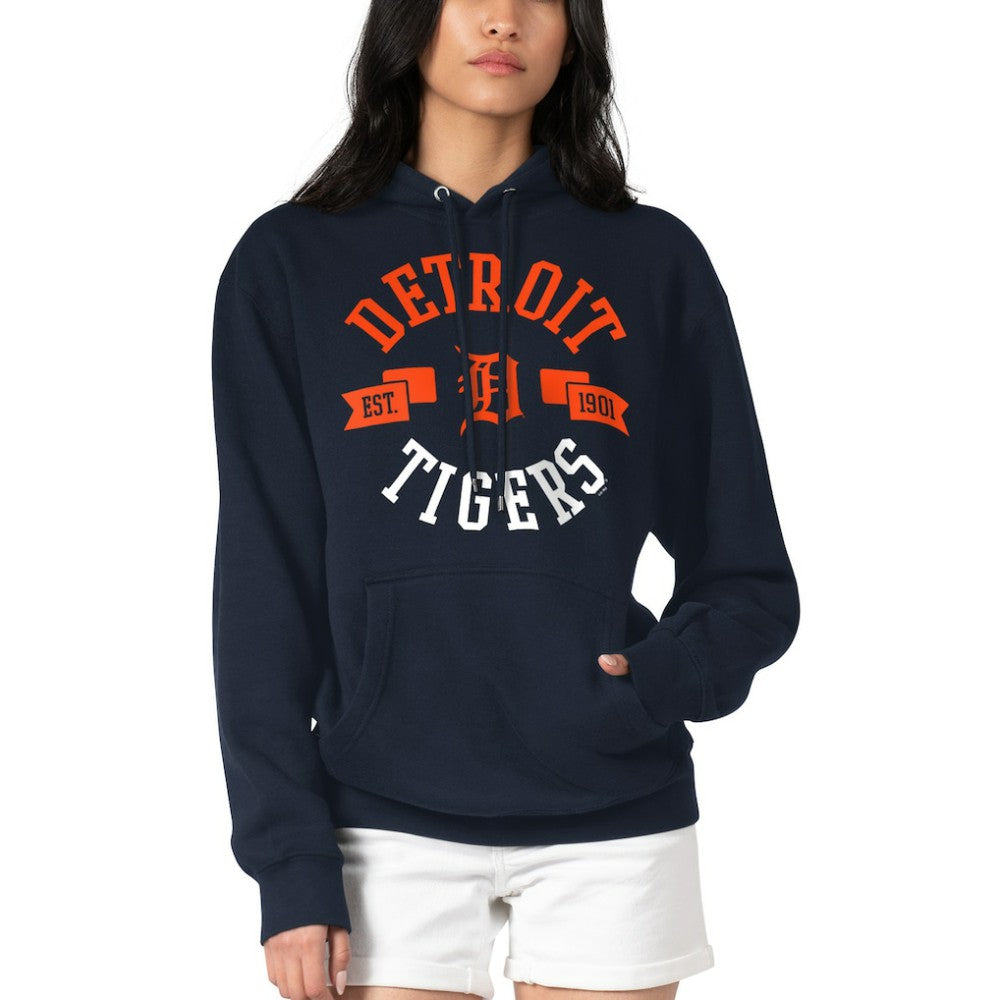 Detroit Tigers G-III 4Her by Carl Banks Women's City Graphic Pullover Hoodie - Navy - MLB Online