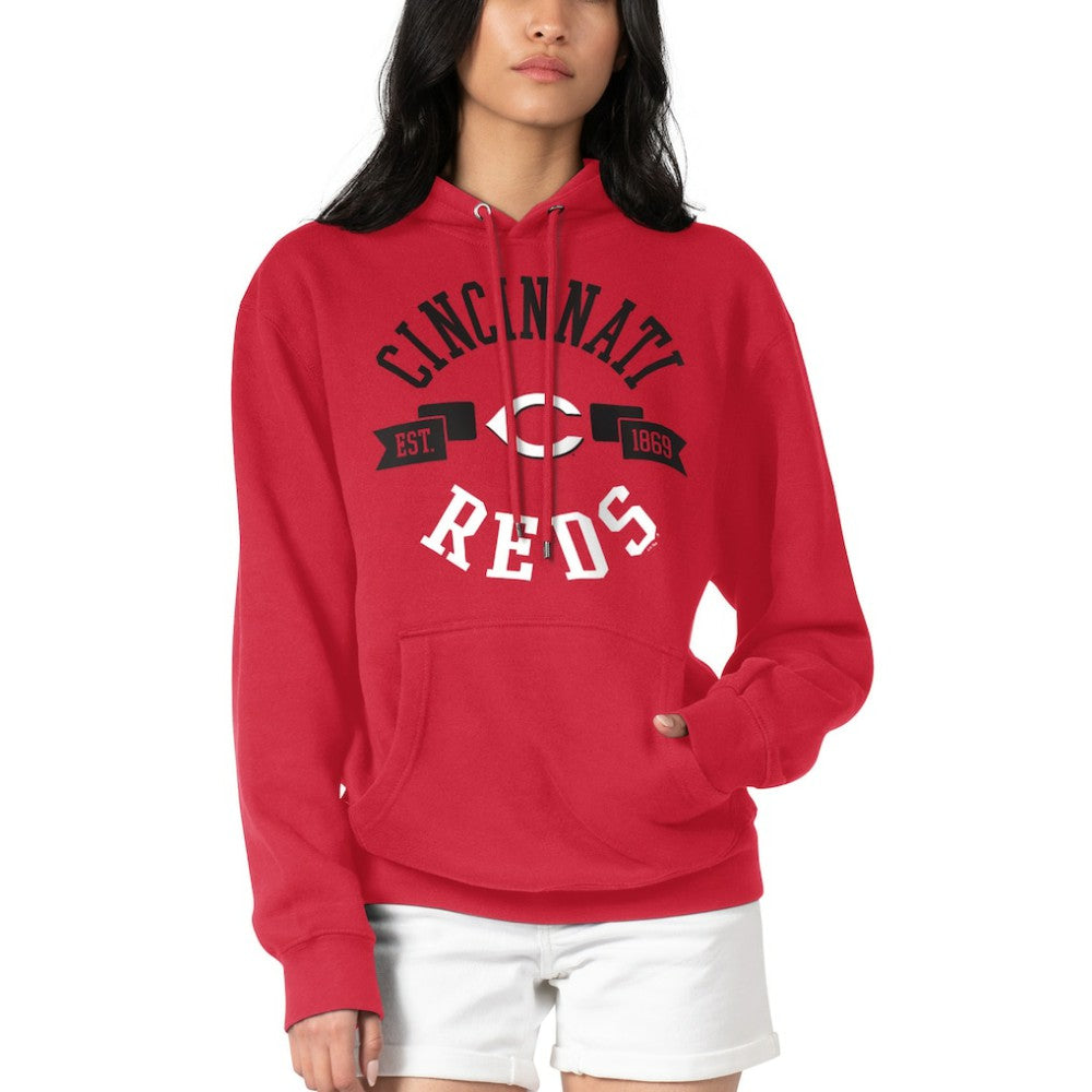 Cincinnati Reds G-III 4Her by Carl Banks Women's City Graphic Pullover Hoodie - Red - MLB Sale