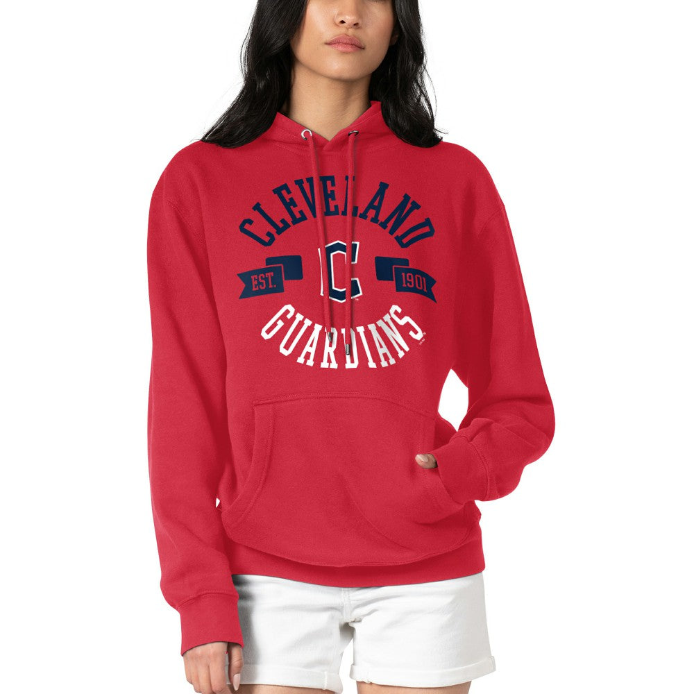 Cleveland Guardians G-III 4Her by Carl Banks Women's City Graphic Pullover Hoodie - Red - MLB Online