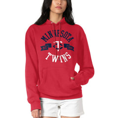 Minnesota Twins G-III 4Her by Carl Banks Women's City Graphic Pullover Hoodie - Red - MLB Sale