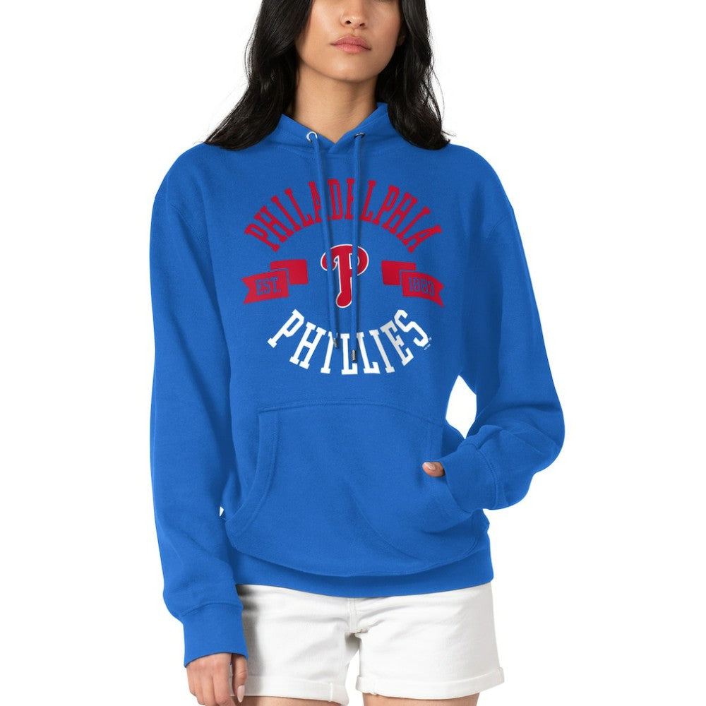 Philadelphia Phillies G-III 4Her by Carl Banks Women's City Graphic Pullover Hoodie - Royal - MLB Sale