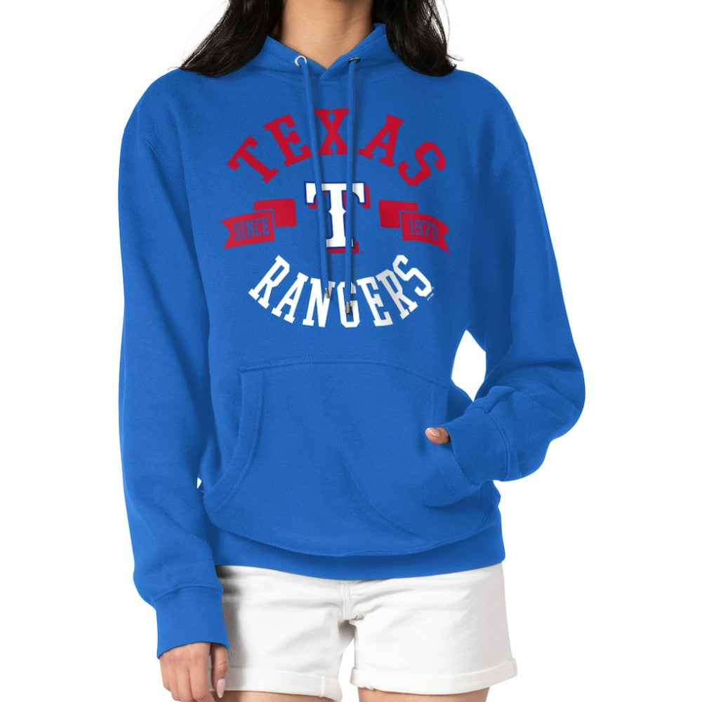 Texas Rangers G-III 4Her by Carl Banks Women's City Graphic Pullover Hoodie - Royal - MLB Sale