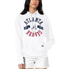 Atlanta Braves G-III 4Her by Carl Banks Women's City Graphic Pullover Hoodie - White - MLB Lifestyle