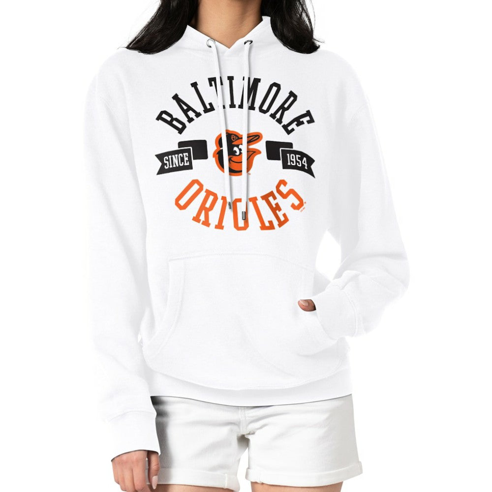 Baltimore Orioles G-III 4Her by Carl Banks Women's City Graphic Pullover Hoodie - White - MLB Online