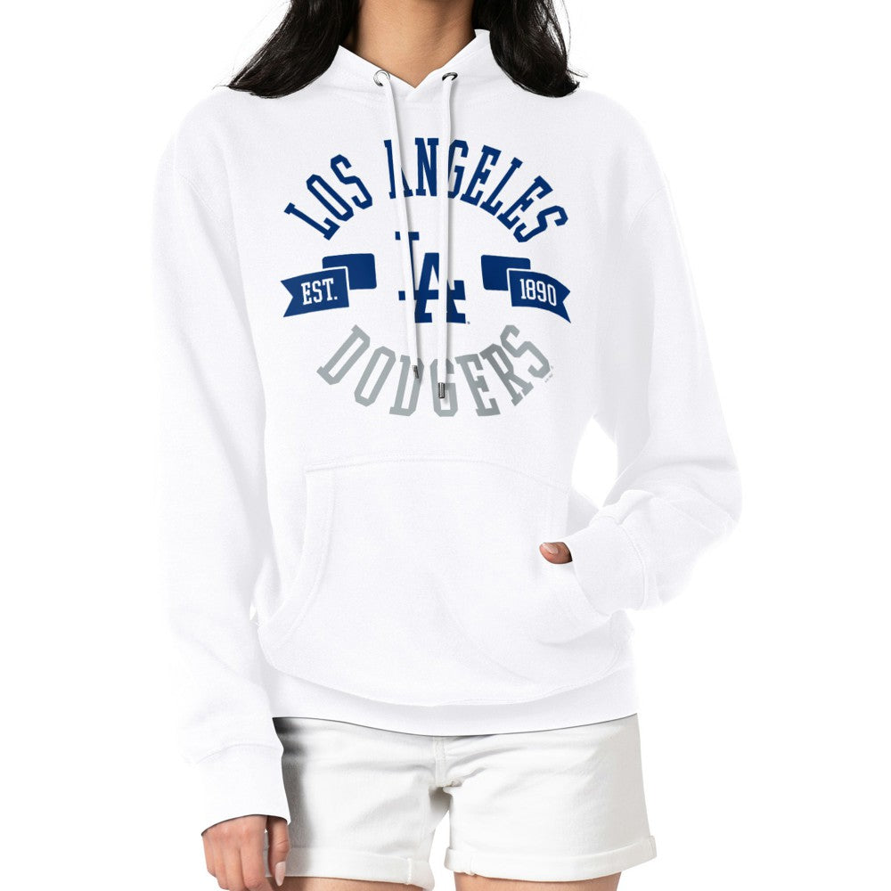 Los Angeles Dodgers G-III 4Her by Carl Banks Women's City Graphic Pullover Hoodie - White - MLB Sale