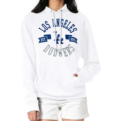 Los Angeles Dodgers G-III 4Her by Carl Banks Women's City Graphic Pullover Hoodie - White - MLB Sale