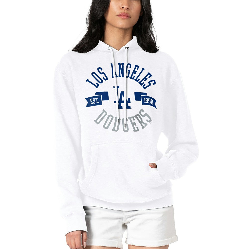 Los Angeles Dodgers G-III 4Her by Carl Banks Women's City Graphic Pullover Hoodie - White - MLB Sale