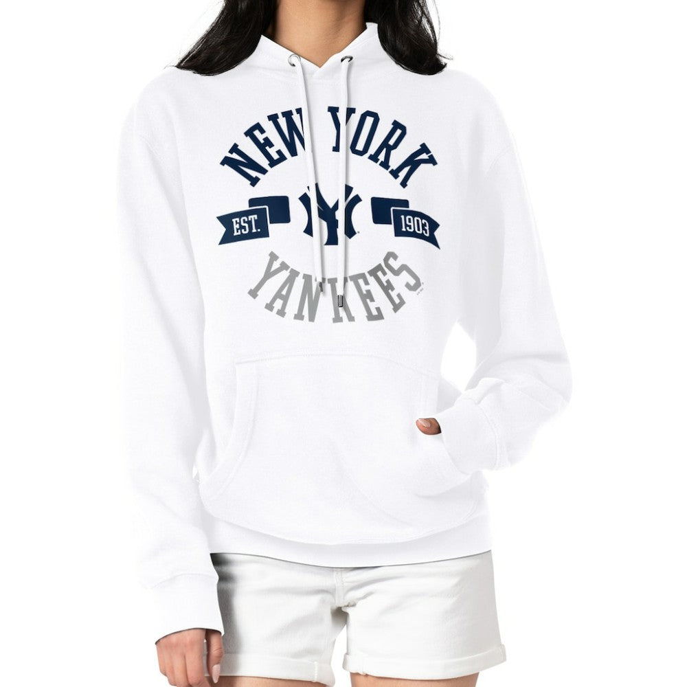 New York Yankees G-III 4Her by Carl Banks Women's City Graphic Pullover Hoodie - White - MLB Online