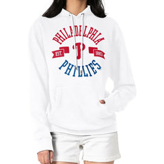 Philadelphia Phillies G-III 4Her by Carl Banks Women's City Graphic Pullover Hoodie - White - MLB Online