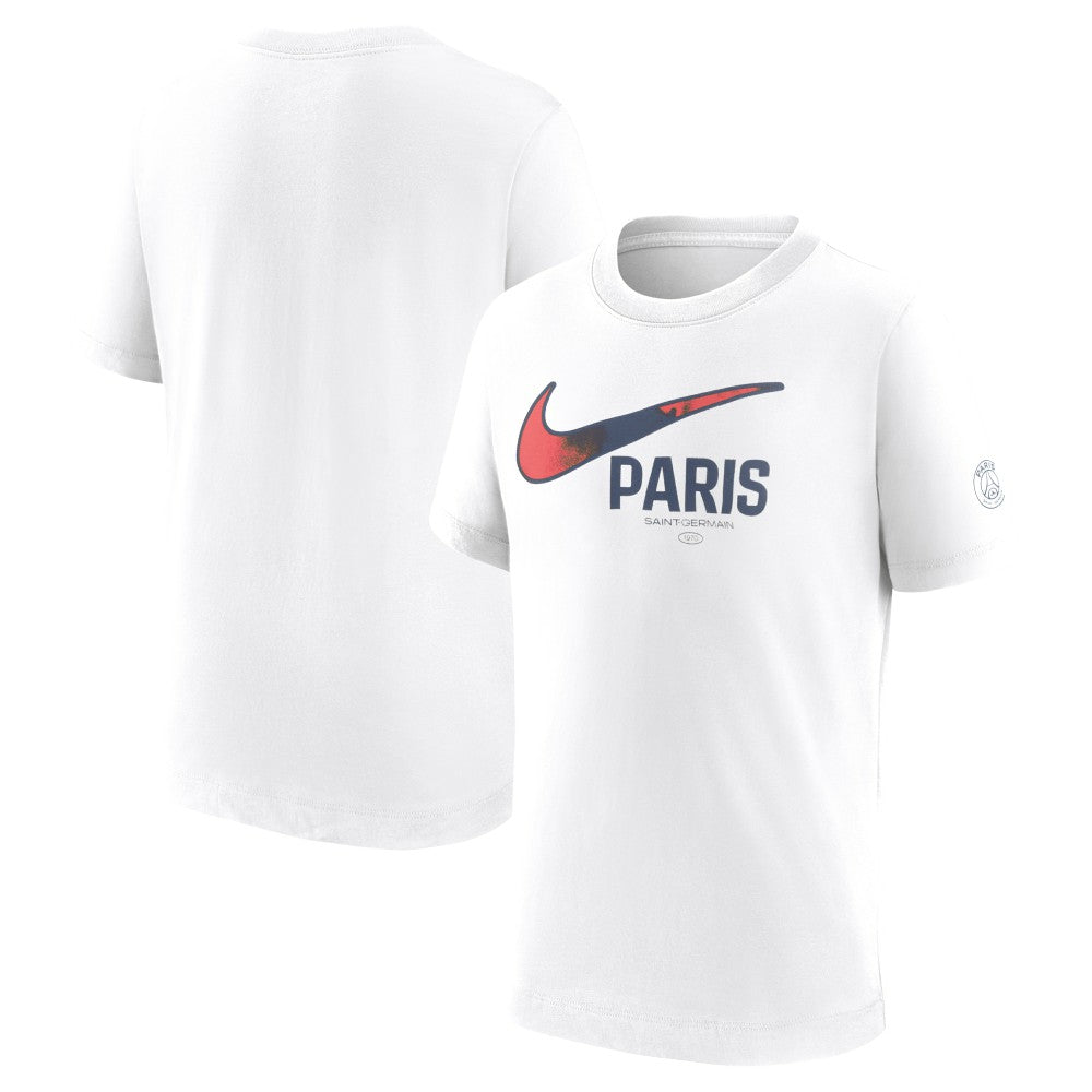 Paris Saint-Germain Youth Swoosh T-Shirt White - Nike