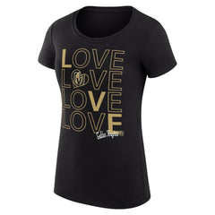 Vegas Golden Knights G-III 4Her by Carl Banks Women's Super-Slim Fit Lightweight Hockey Love T-Shirt - Black - NHL 200617484