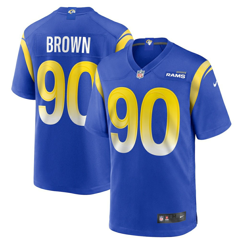 Nike Earnest Brown IV Los Angeles Rams Team Game Jersey Royal