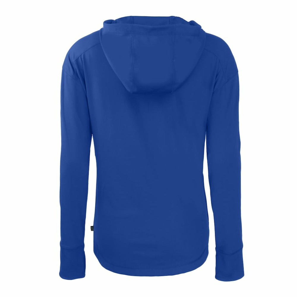 Buffalo Bills Cutter & Buck Women's Throwback Daybreak Eco Recycled Half-Zip Hoodie Royal