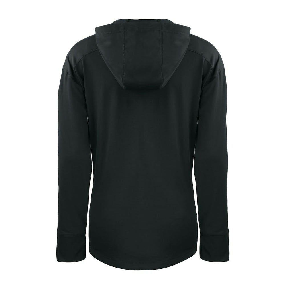 San Francisco 49ers Cutter & Buck Women's Throwback Daybreak Eco Recycled Half-Zip Hoodie Black