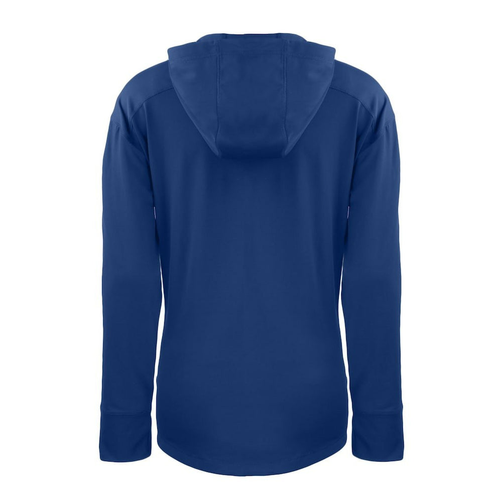 Seattle Seahawks Cutter & Buck Women's Throwback Daybreak Eco Recycled Half-Zip Hoodie Blue