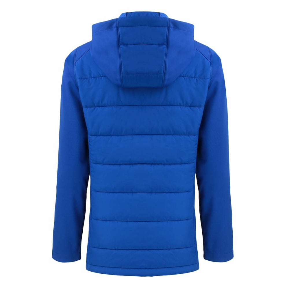 Indianapolis Colts Cutter & Buck Women's Throwback Evoke Hybrid Eco Softshell Recycled Full-Zip Hoodie Jacket Royal