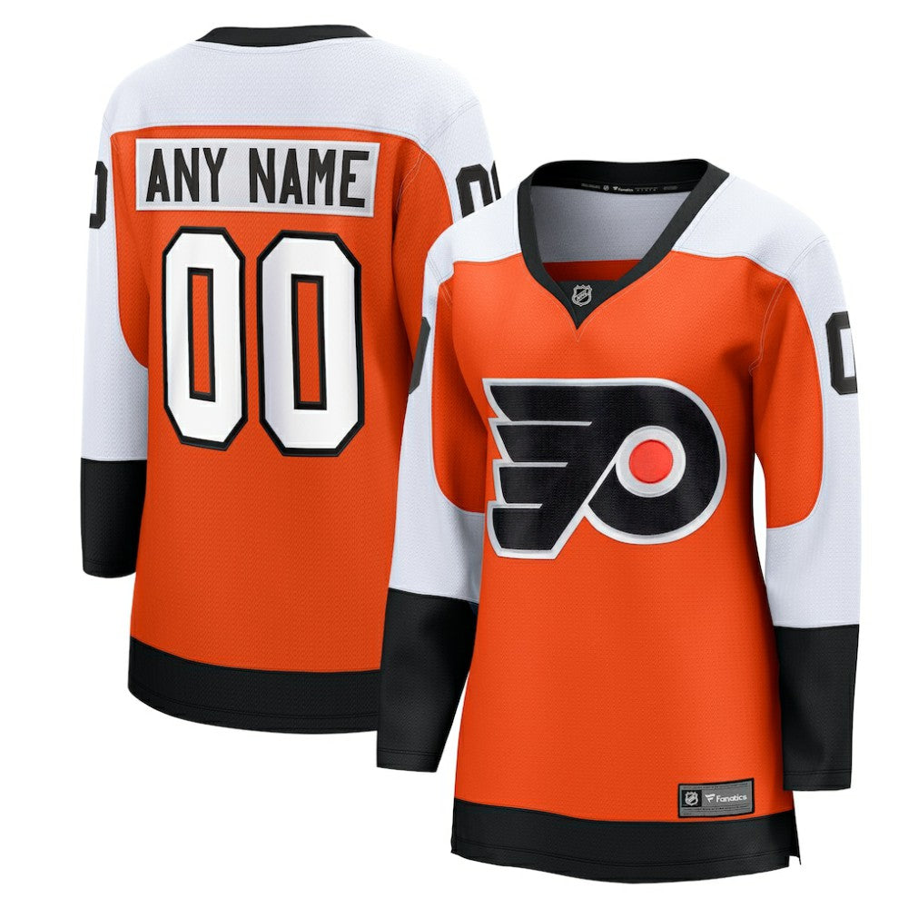 Philadelphia Flyers Fanatics Women's Home Premier Breakaway Custom Jersey - Burnt Orange - NHL 200618041