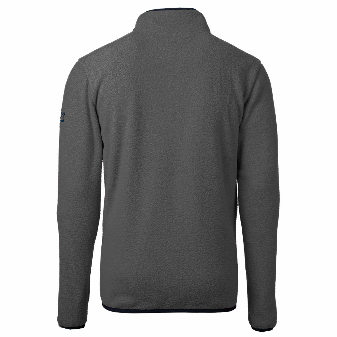 Detroit Lions Cutter & Buck Throwback Cascade Eco Sherpa Fleece Quarter-Zip Pullover Jacket Gray/Black