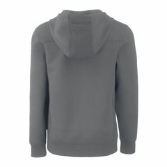 Denver Broncos Cutter & Buck Throwback Roam Eco Half-Zip Recycled Pullover Hoodie Gray