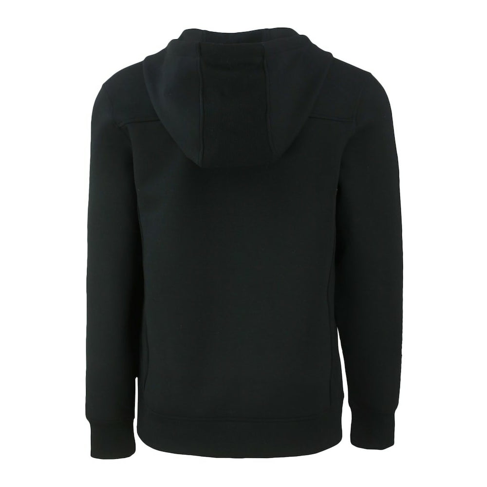 Miami Dolphins Cutter & Buck Throwback Roam Eco Half-Zip Recycled Pullover Hoodie Black