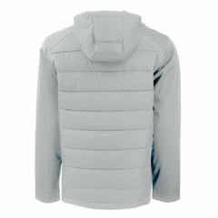 Buffalo Bills Cutter & Buck Throwback Evoke Hybrid Eco Softshell Recycled Full-Zip Hoodie Jacket Gray