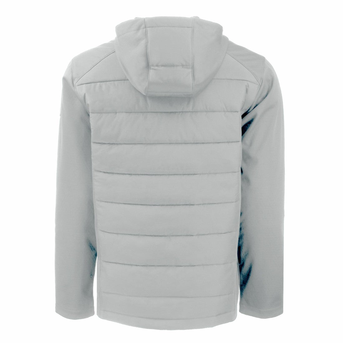 Detroit Lions Cutter & Buck Throwback Evoke Hybrid Eco Softshell Recycled Full-Zip Hoodie Jacket Gray