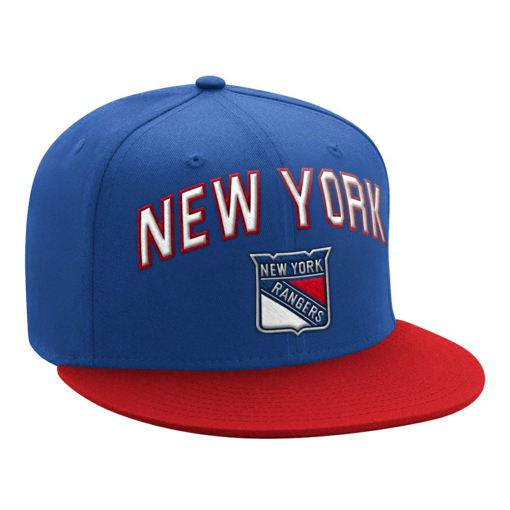 New York Rangers Starter Arch Logo Two-Tone Snapback Hat - Blue/Red - NHL 200618971