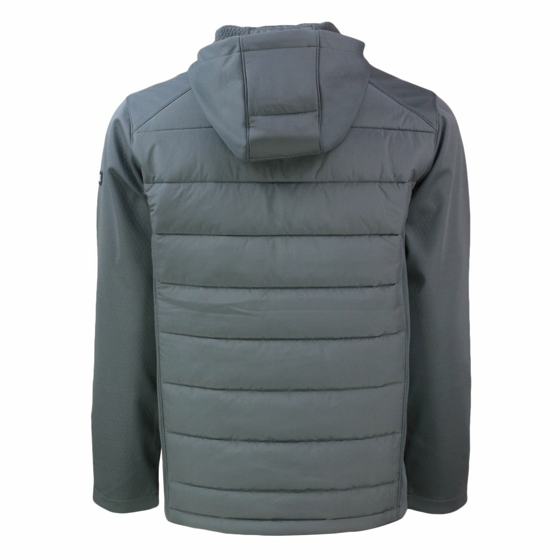 Detroit Lions Cutter & Buck Throwback Big & Tall Evoke Hybrid Eco Softshell Recycled Full-Zip Hoodie Gray