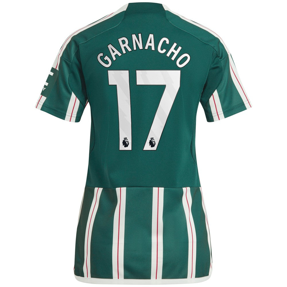 Alejandro Garnacho Manchester United Women's 2023/24 Away Replica Player Jersey – Green - Adidas sale