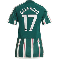Alejandro Garnacho Manchester United Women's 2023/24 Away Replica Player Jersey – Green - Adidas sale