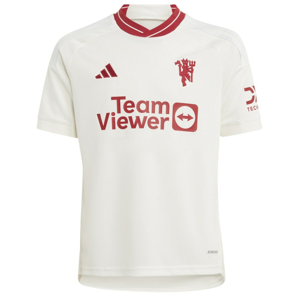 Alejandro Garnacho Manchester United Youth 2023/24 Third Replica Player Jersey – White - Adidas for sale